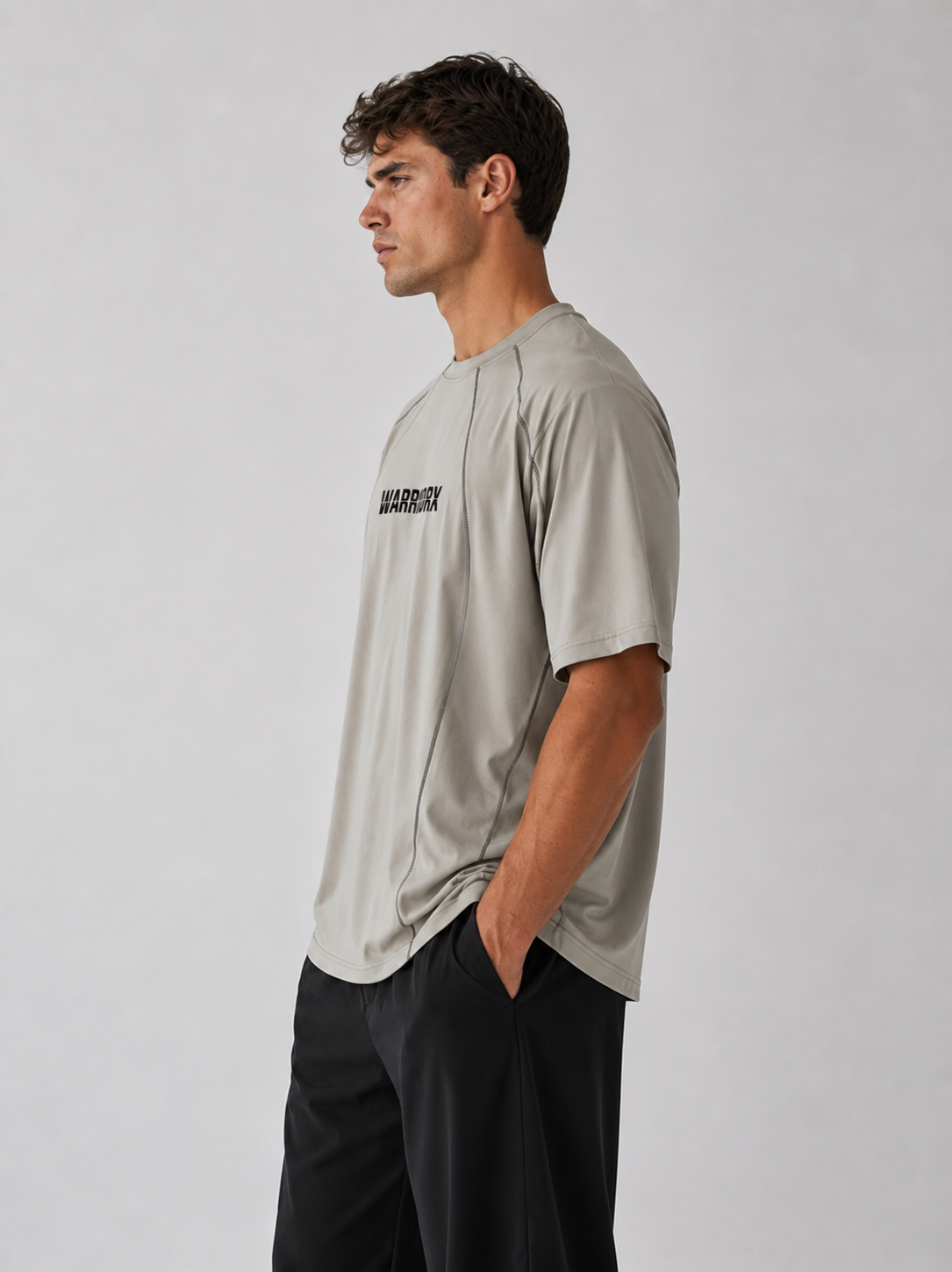 Mens Chain Stitch Baggy Fit T-shirt