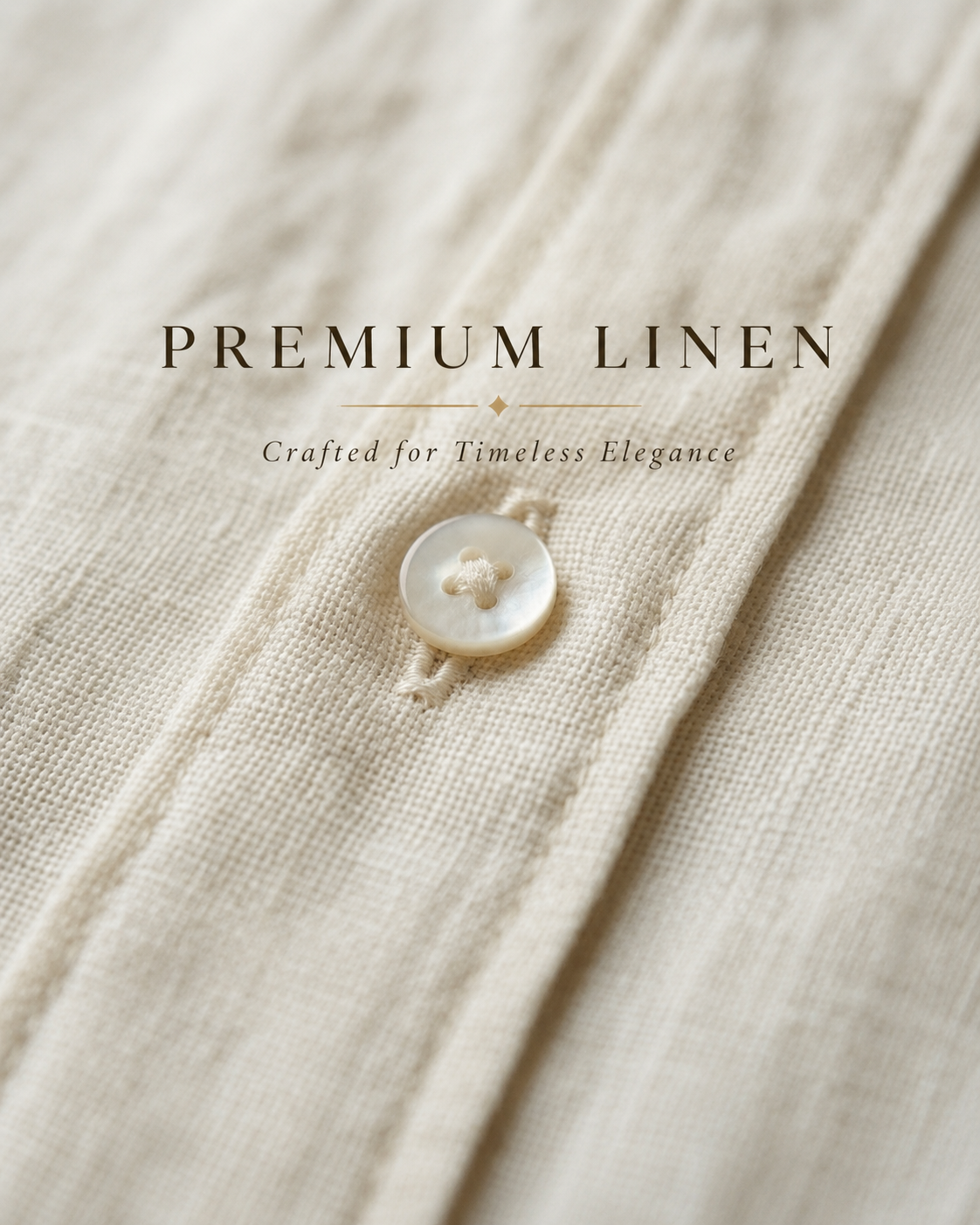 Men's Premium Mandarin Collar Linen Shirt & Trouser Set