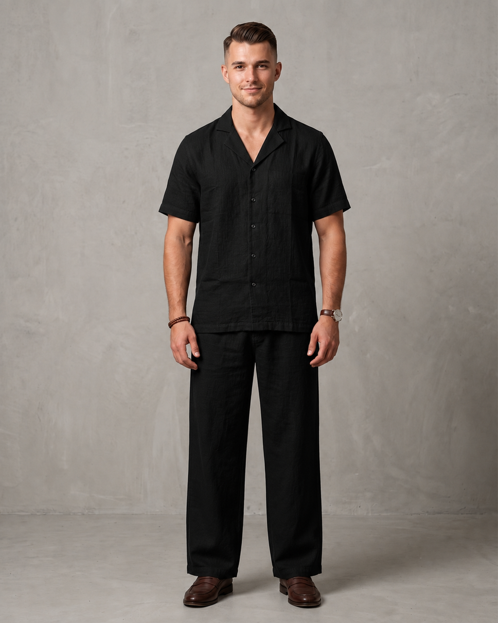 Men's Premium Linen Shirt & Trouser Set Regular