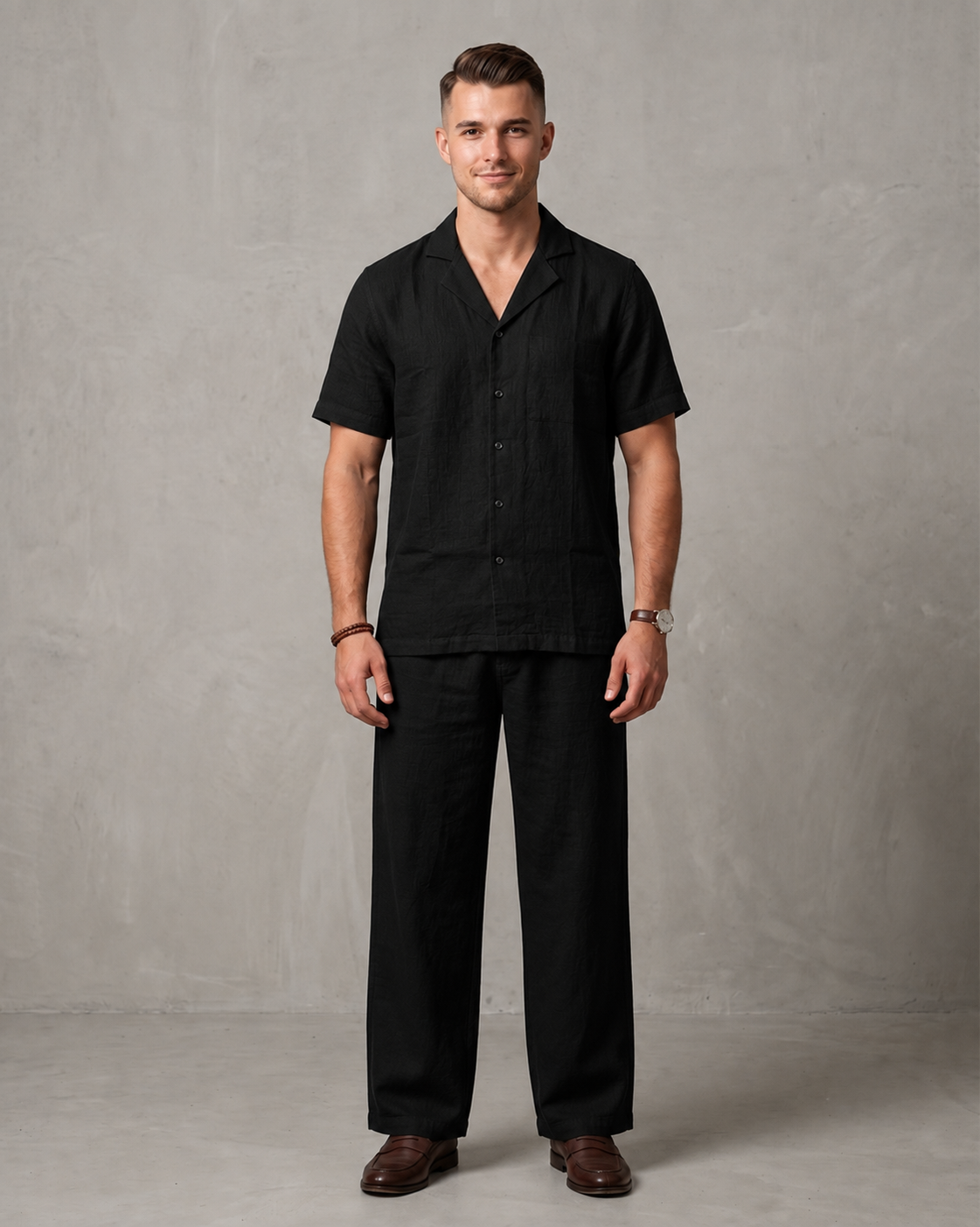 Men's Premium Linen Shirt & Trouser Set Regular