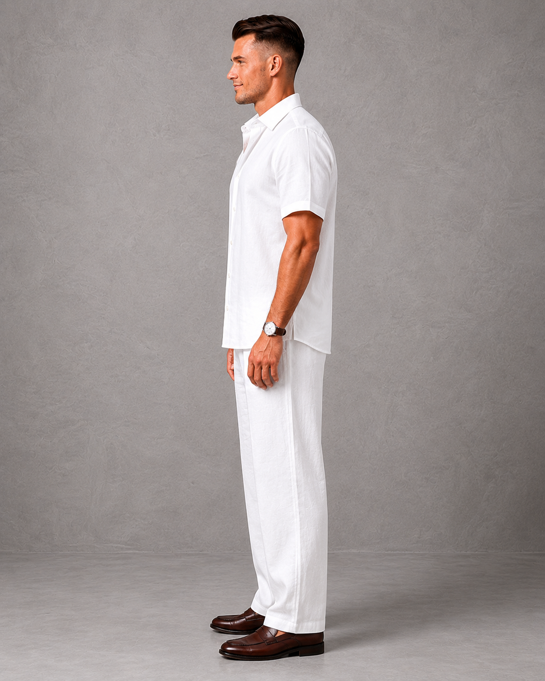Men's Premium Linen Resort Shirt & Trouser Set