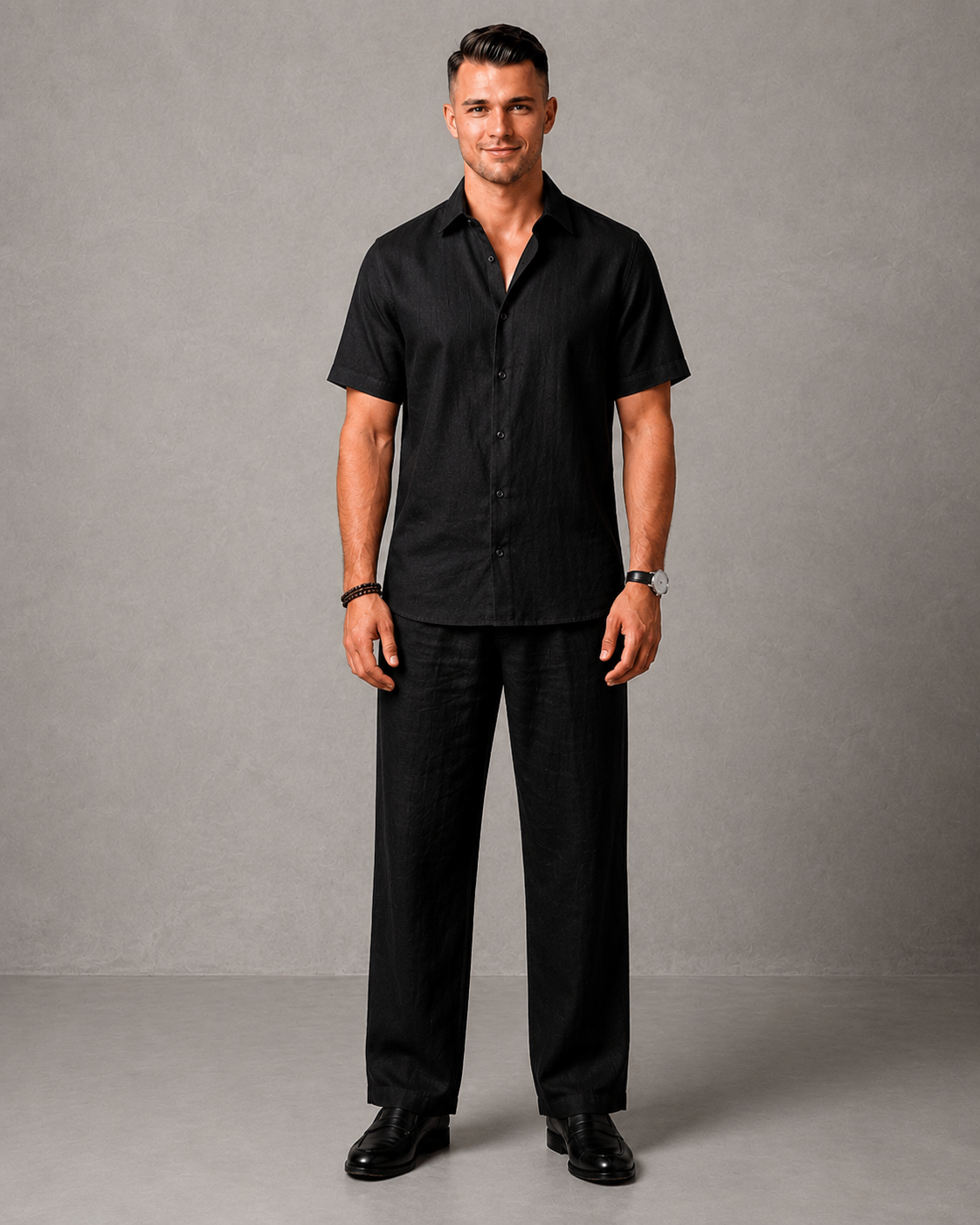 Men's Premium Linen Resort Shirt & Trouser Set