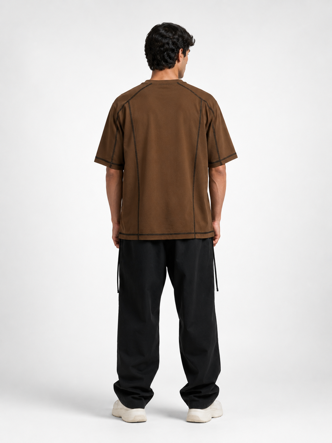 Mens Cotton Lycra Baggy Fit T-Shirt