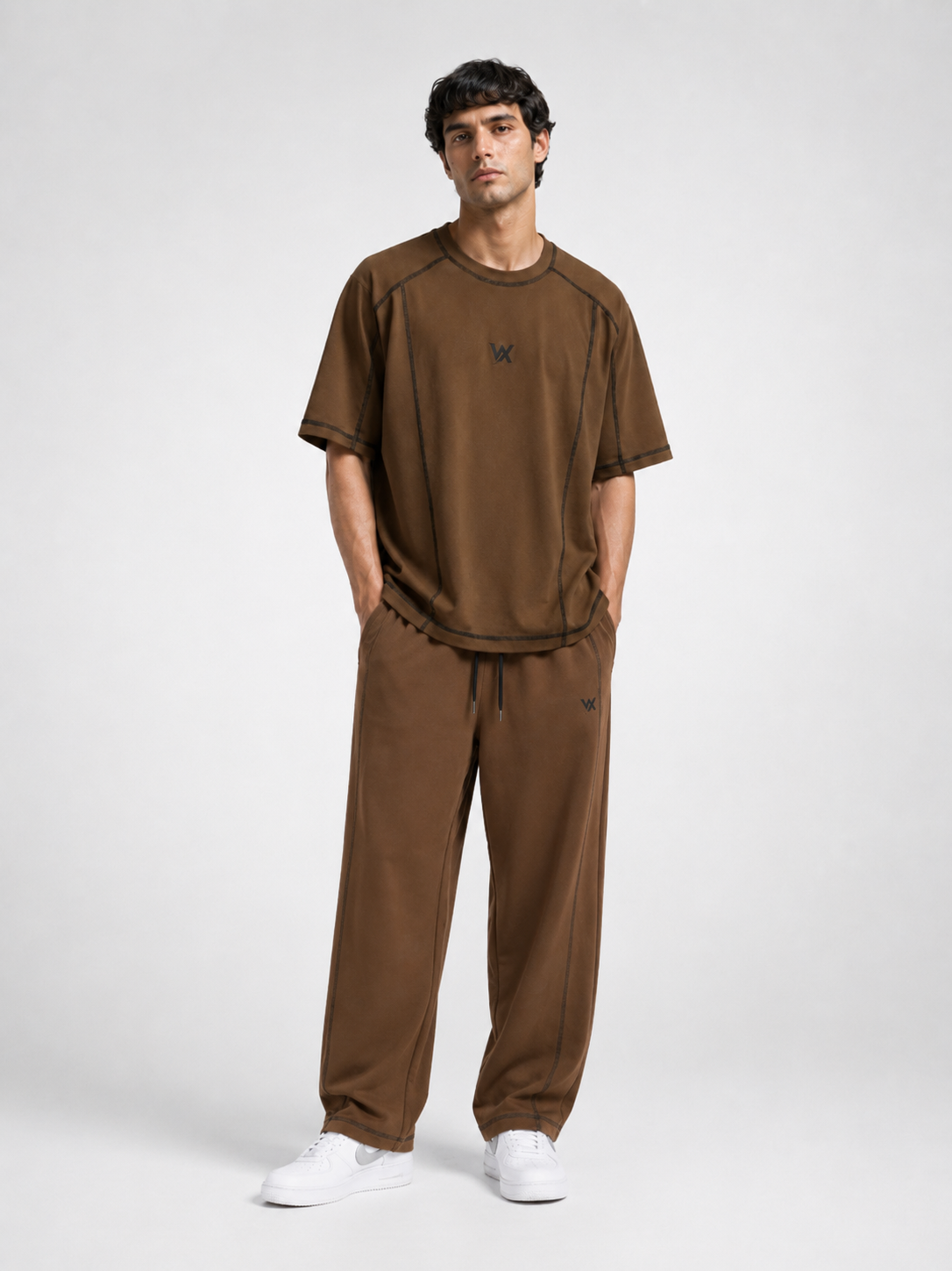Warriorx Men's Cotton lycra Baggy fit Cordset