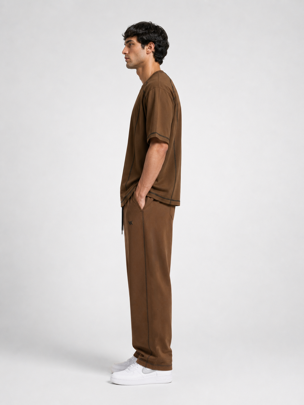 Warriorx Men's Cotton lycra Baggy fit Cordset