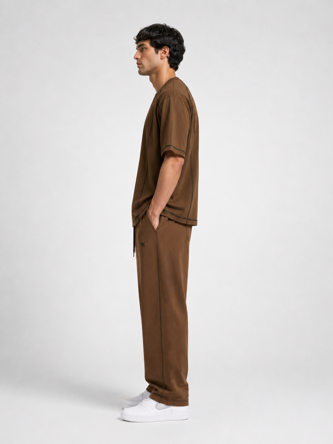 Warriorx Men's Cotton lycra Baggy fit Cordset