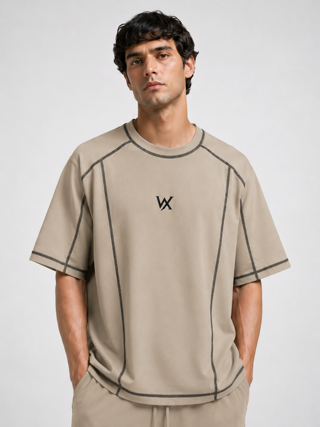 Mens Cotton Lycra Baggy Fit T-Shirt