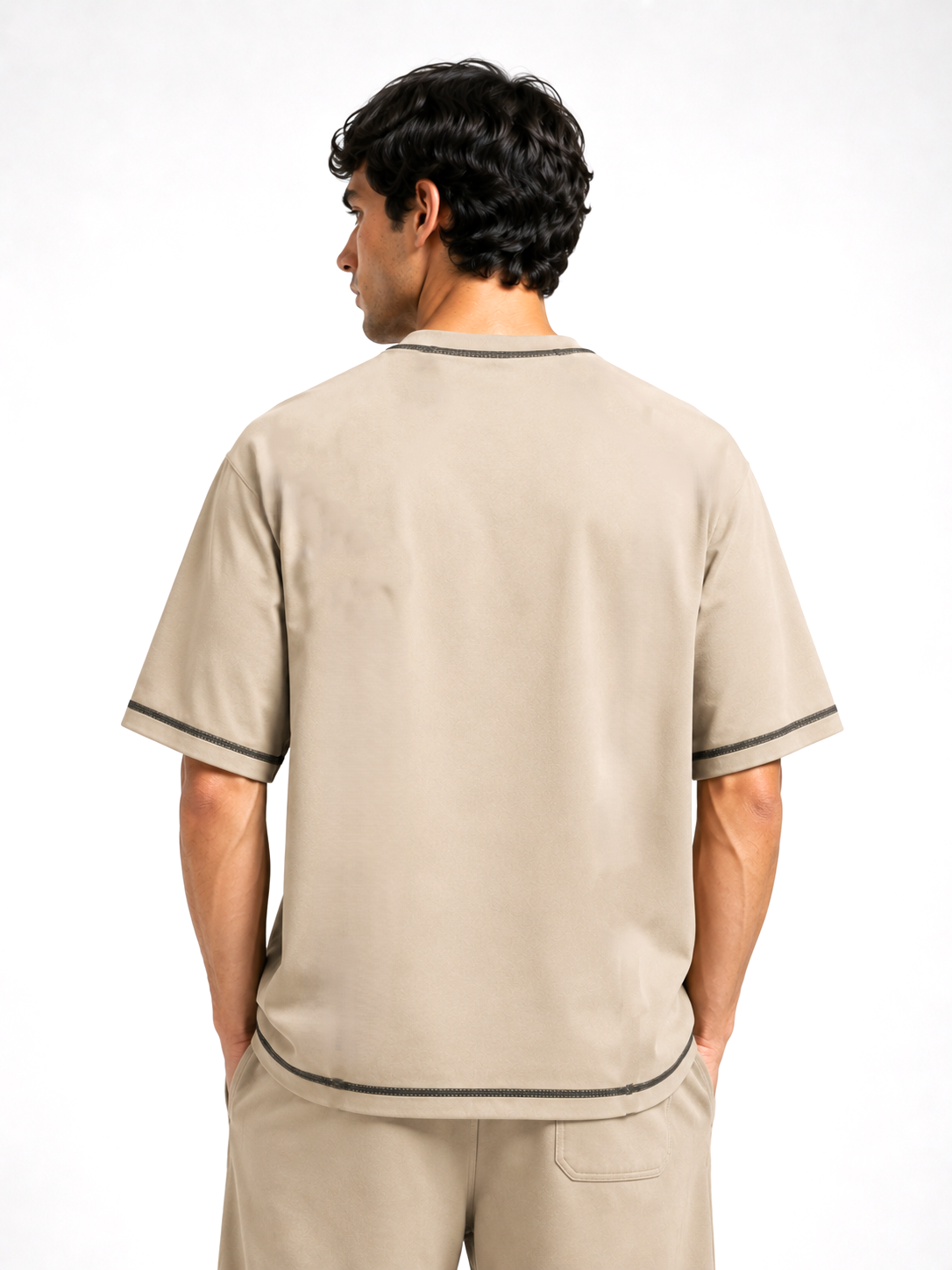Mens Cotton Lycra Baggy Fit T-Shirt