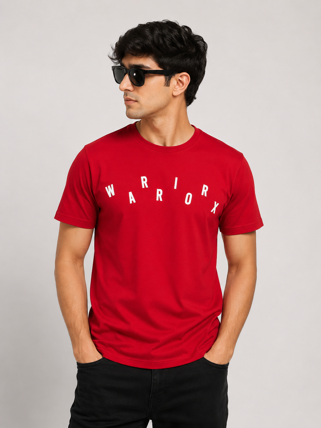WARRIORX MENS COTTON LYCRA TSHIRT