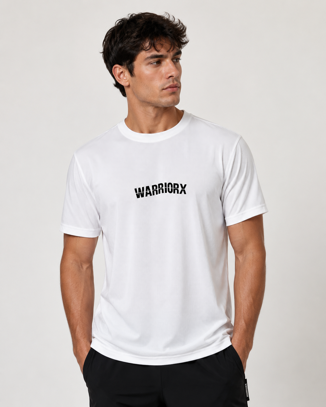 Warriorx Men's Poly Spandex With Mesh T-shirt