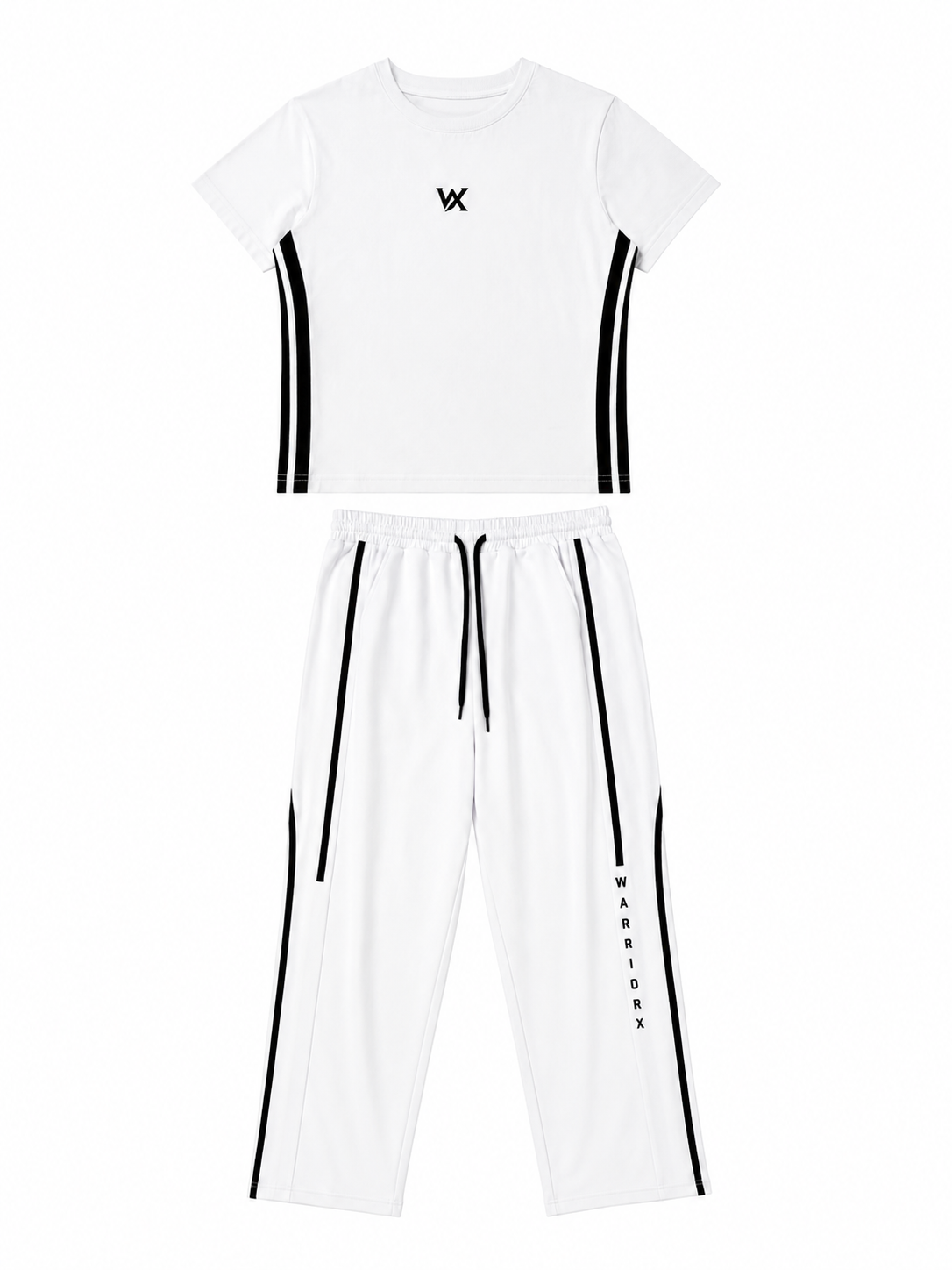 Womens Linear Monochrome Cordset