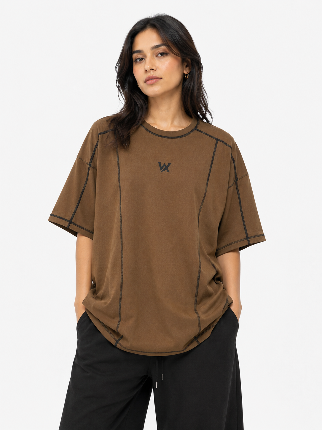 Womens Cotton Lycra Baggy Fit T-Shirt