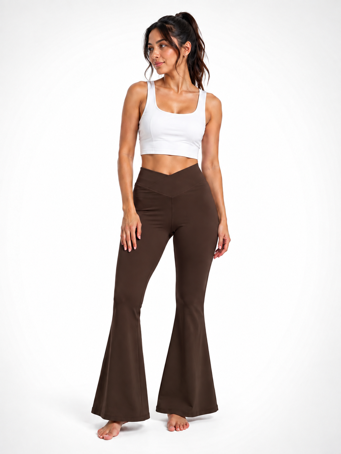 Contour V-Waist Flare Leggings