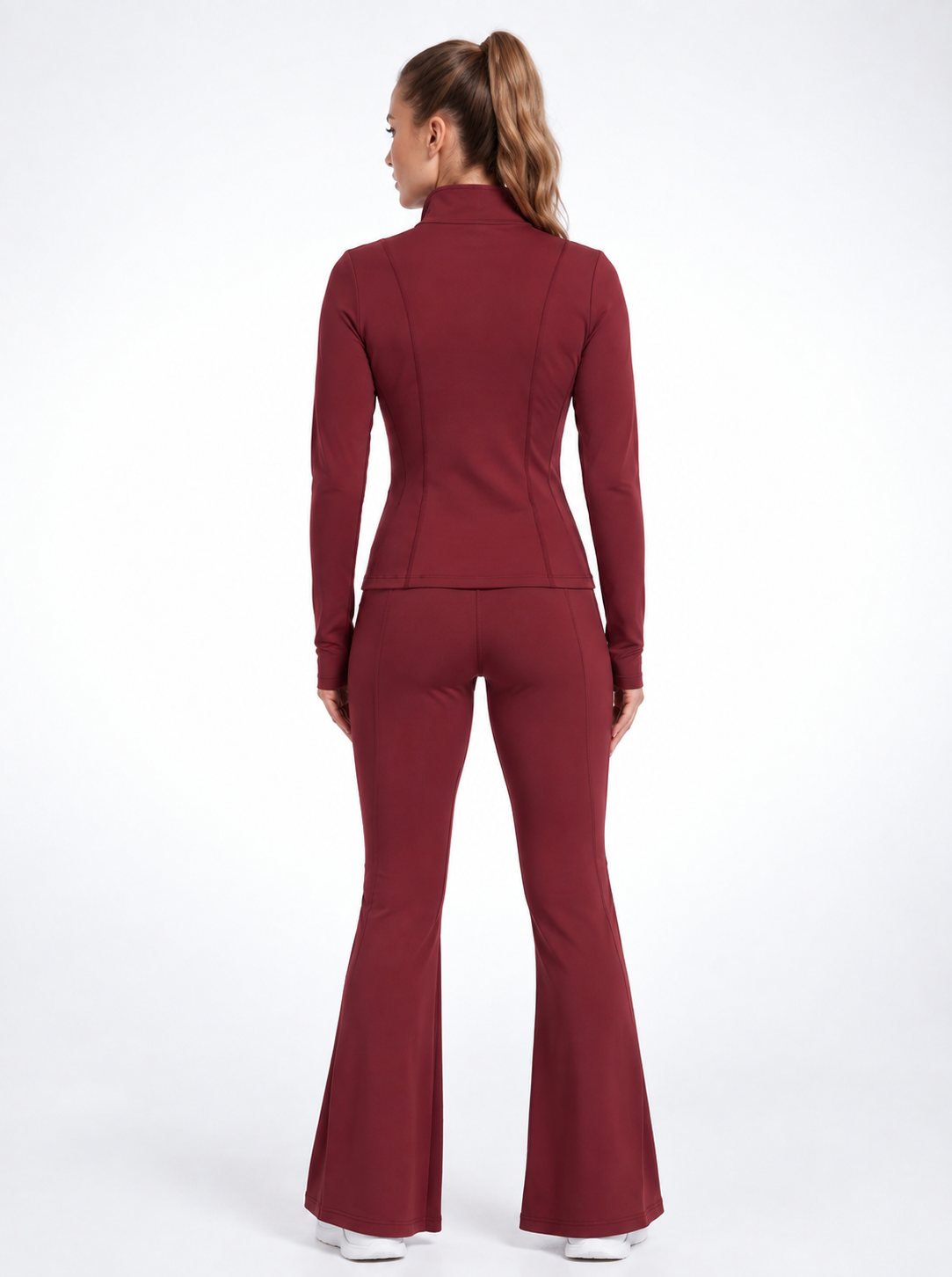 WARRIORX Women’s Performance Zip Jacket & Flared Pants Set