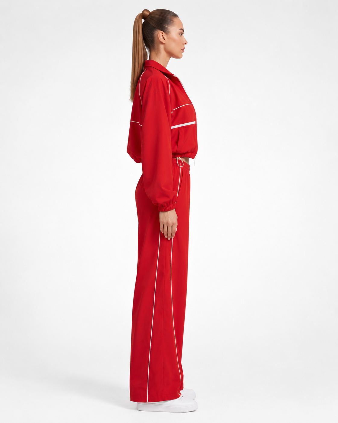 Warriorx Women's Cropped track Jacket Set