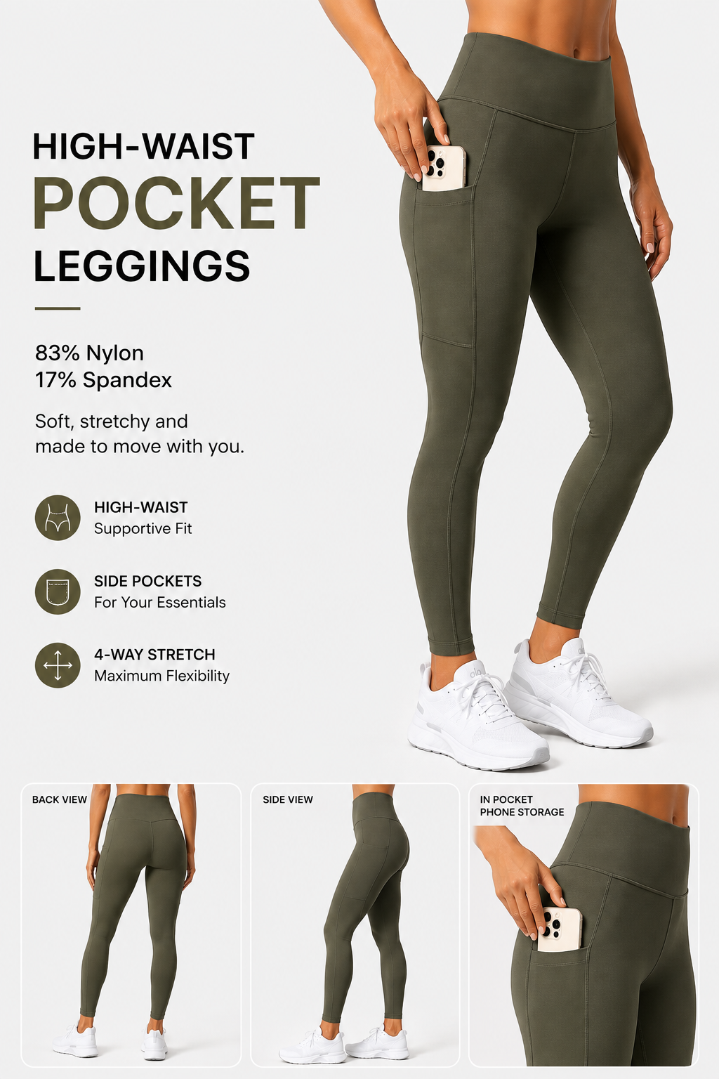 Women’s High-Waist Pocket Leggings