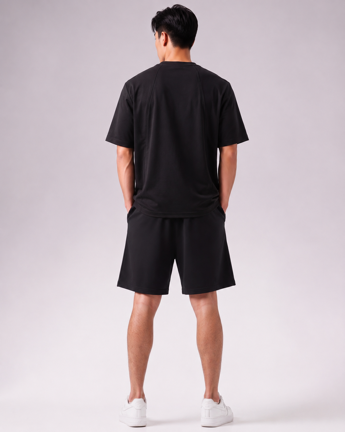 warriorx men's acid wash cordset with shorts