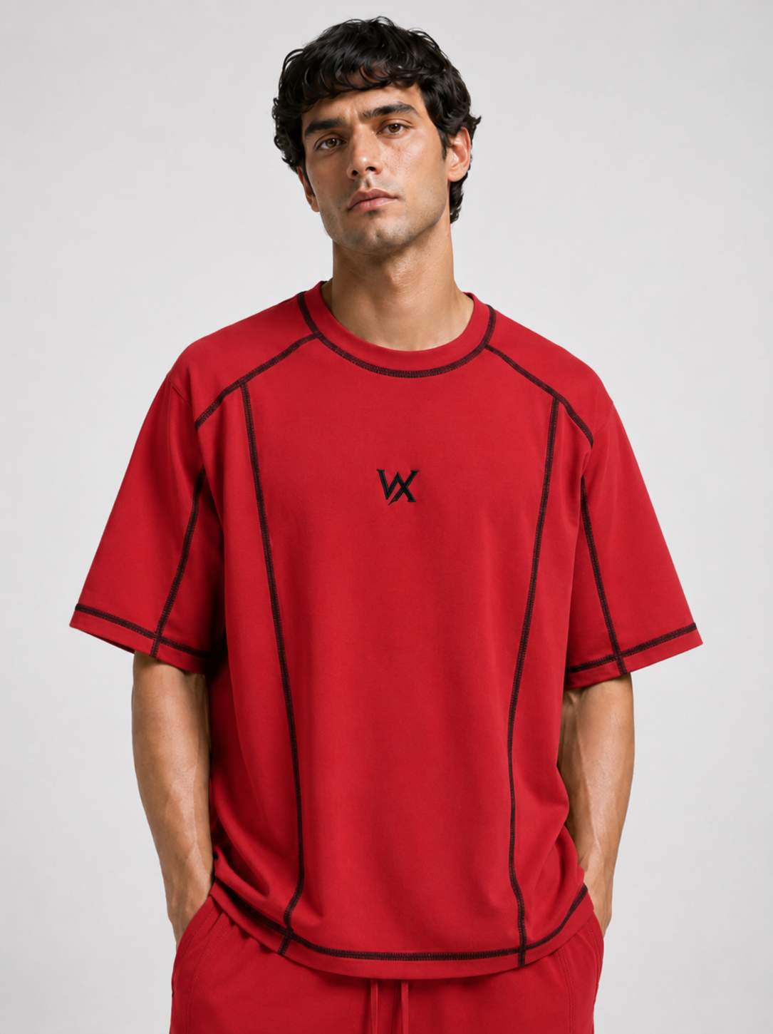 Mens Cotton Lycra Baggy Fit T-Shirt