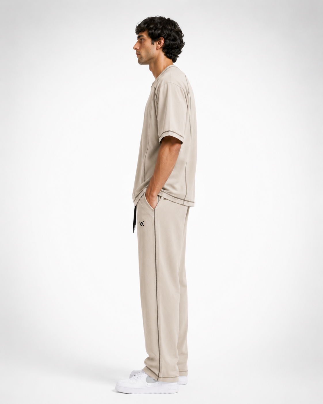 Warriorx Men's Cotton lycra Baggy fit Cordset