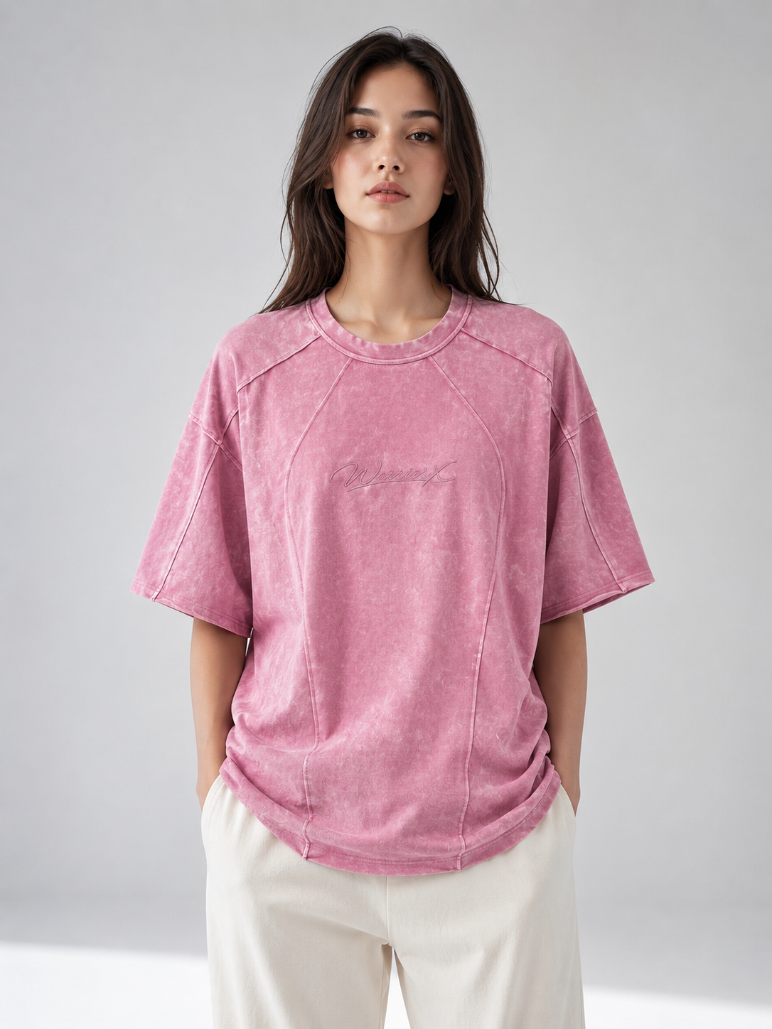 WarriorX Women's Vintage Wash Oversized Tee