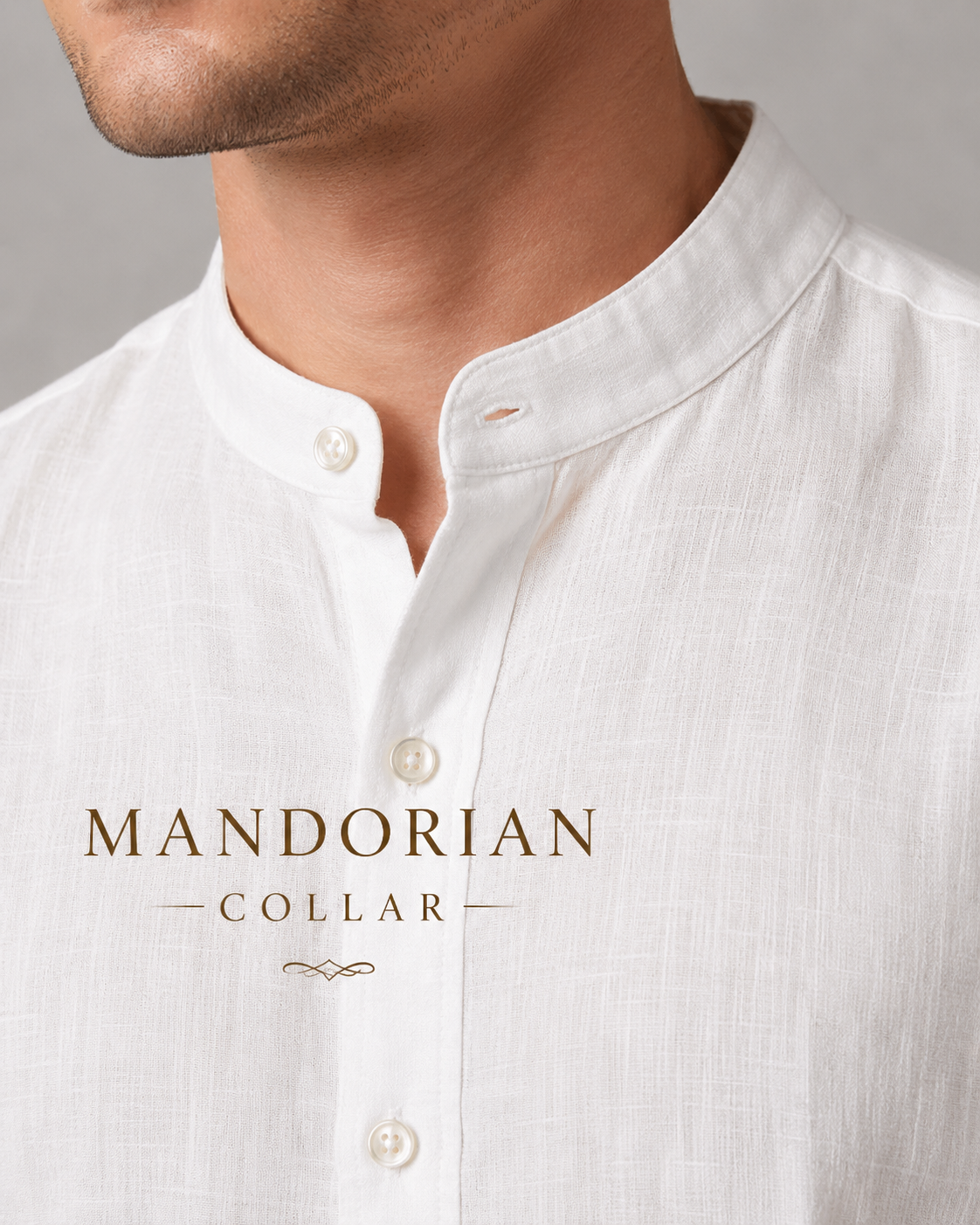 Men's Premium Mandarin Collar Linen Shirt & Trouser Set