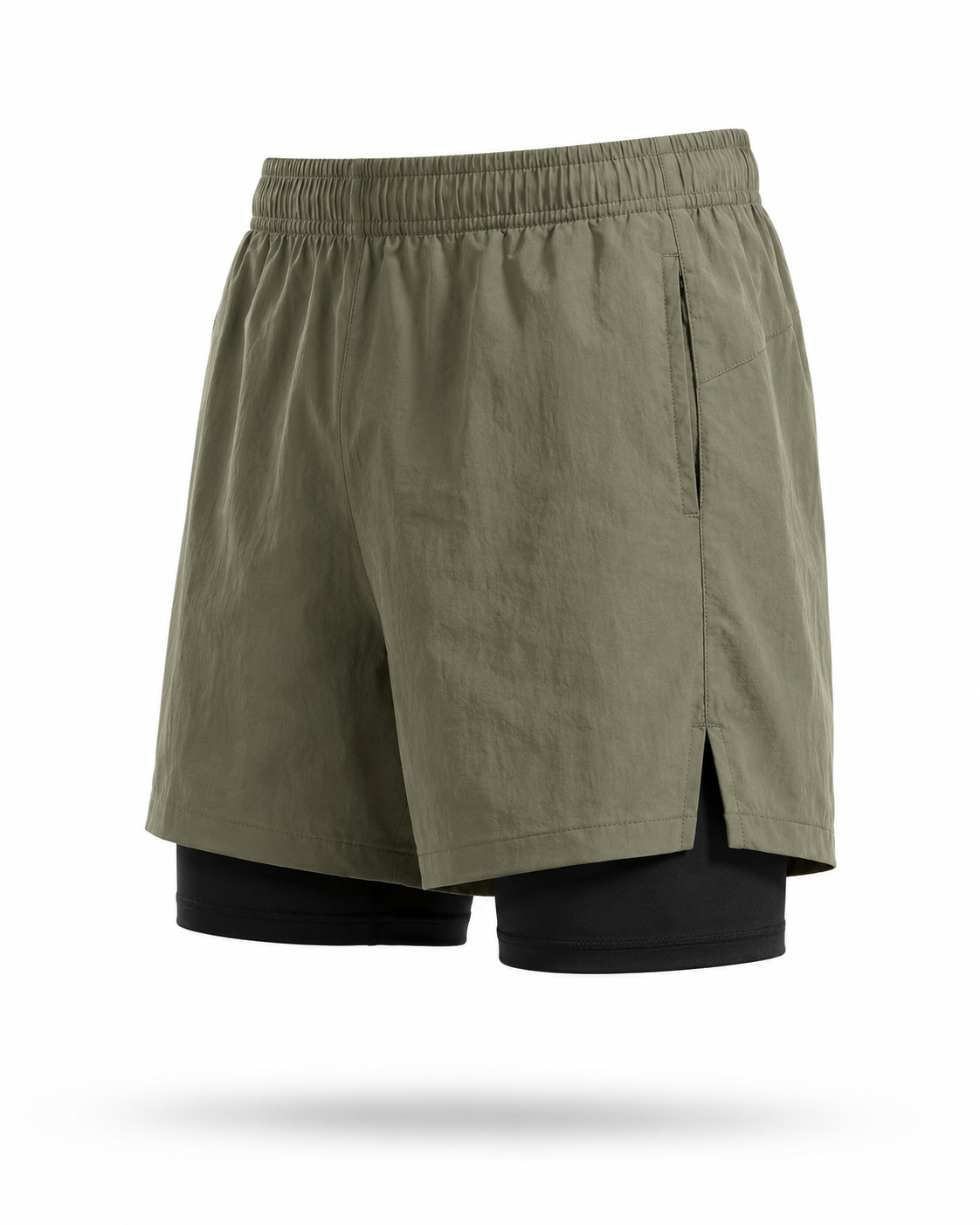 WarriorX Men’s Parachute Nylon Workout Shorts with Inner Liner