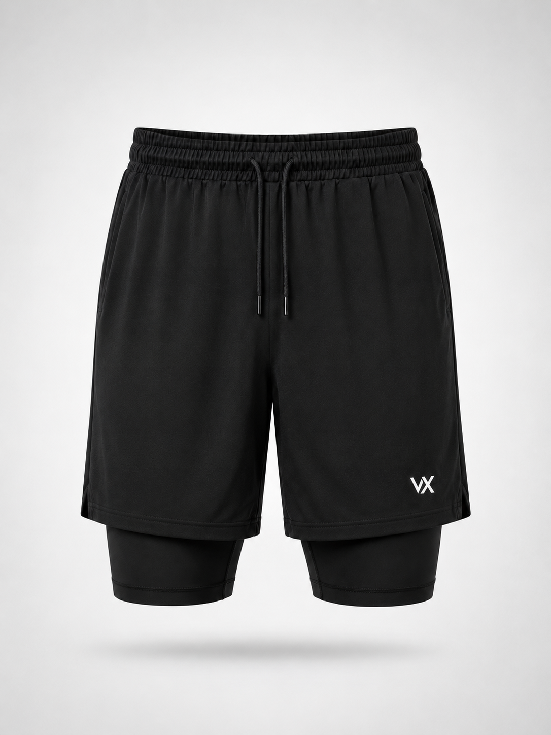 WarriorX Men’s Workout Banana Crush Nylon Shorts with Built-In Compression Liner