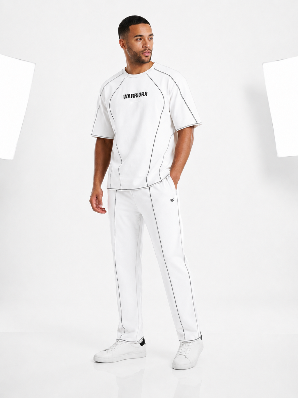 WARRIORX MENS COTTON LYCRA WITH CONTRAST THREAD CORDSET