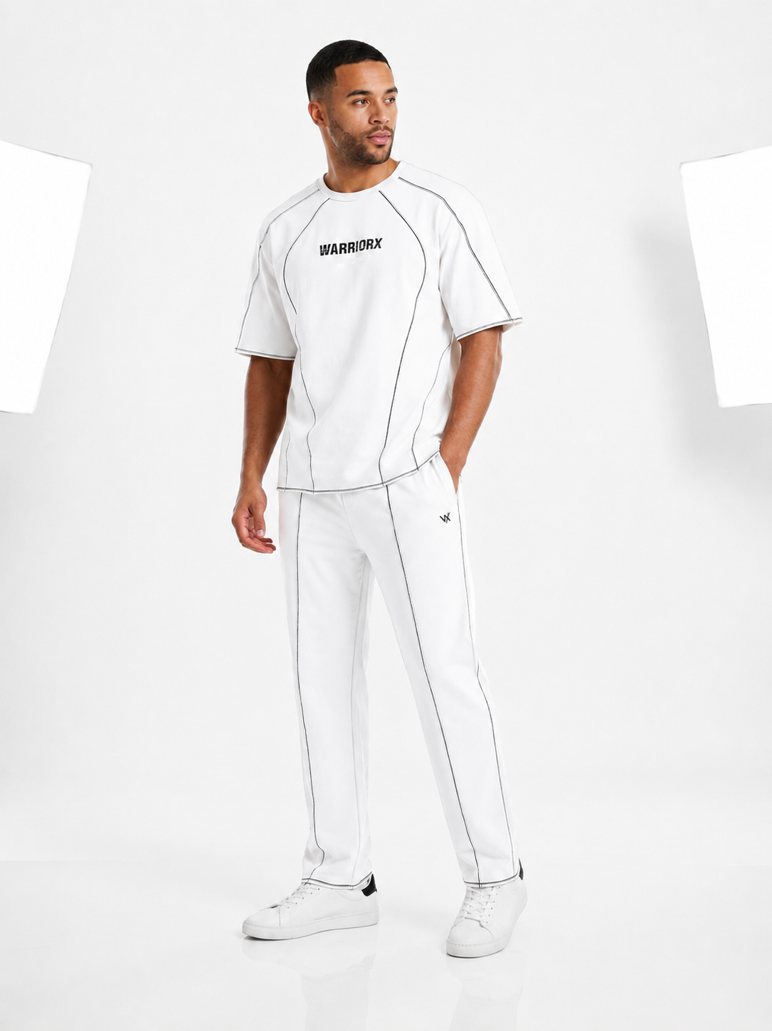 WARRIORX MENS COTTON LYCRA WITH CONTRAST THREAD CORDSET