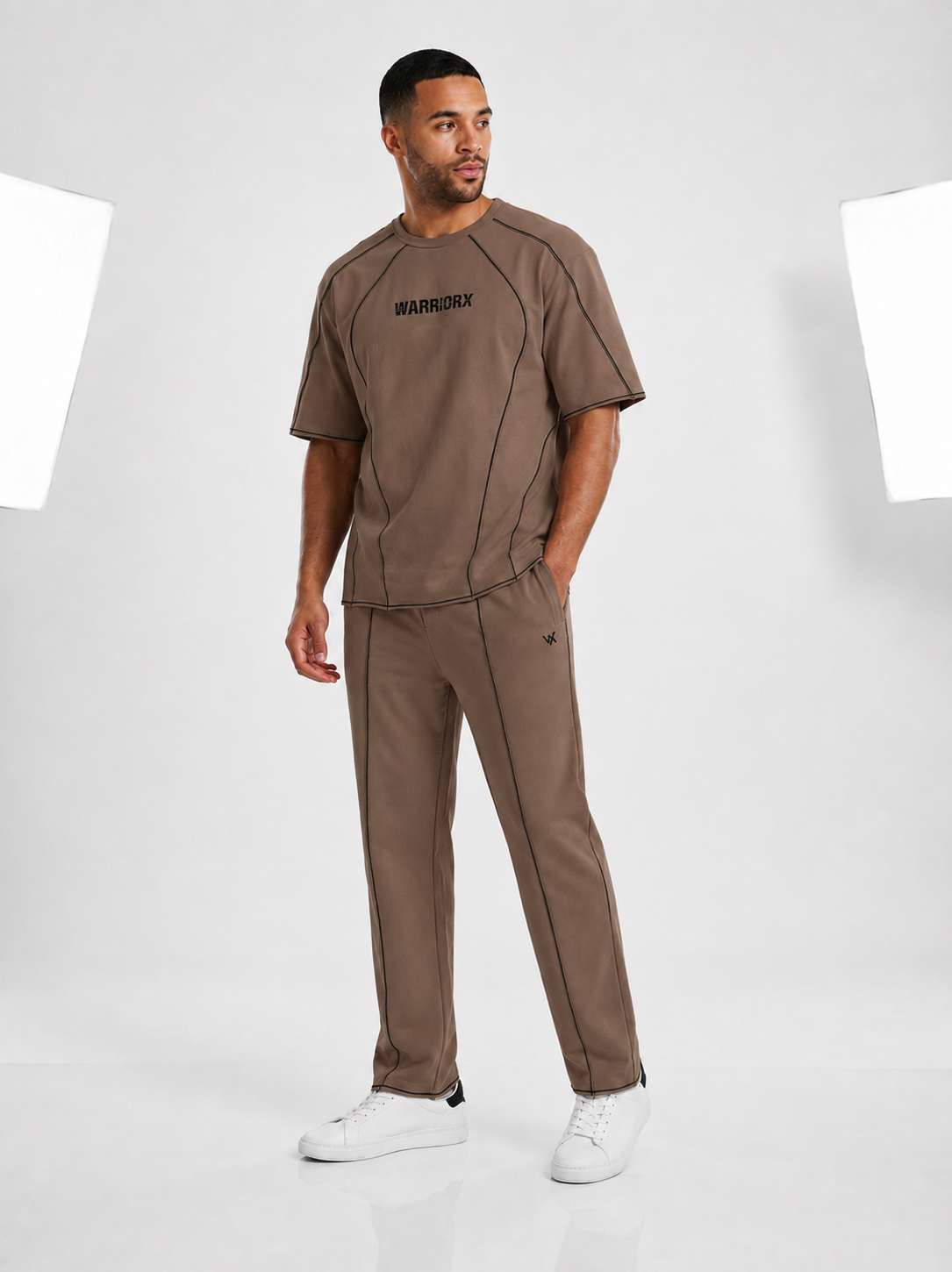 WARRIORX MENS COTTON LYCRA WITH CONTRAST THREAD CORDSET