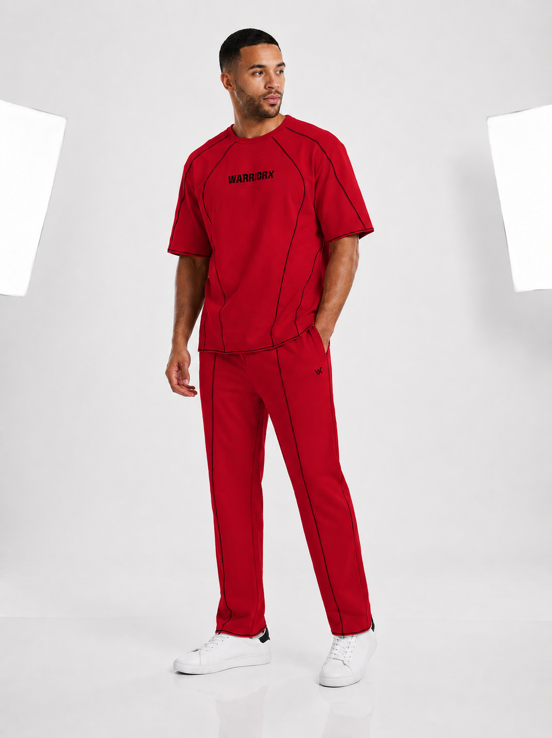 WARRIORX MENS COTTON LYCRA WITH CONTRAST THREAD CORDSET
