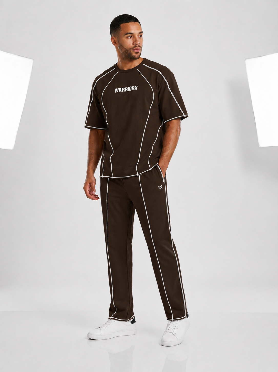 WARRIORX MENS COTTON LYCRA WITH CONTRAST THREAD CORDSET