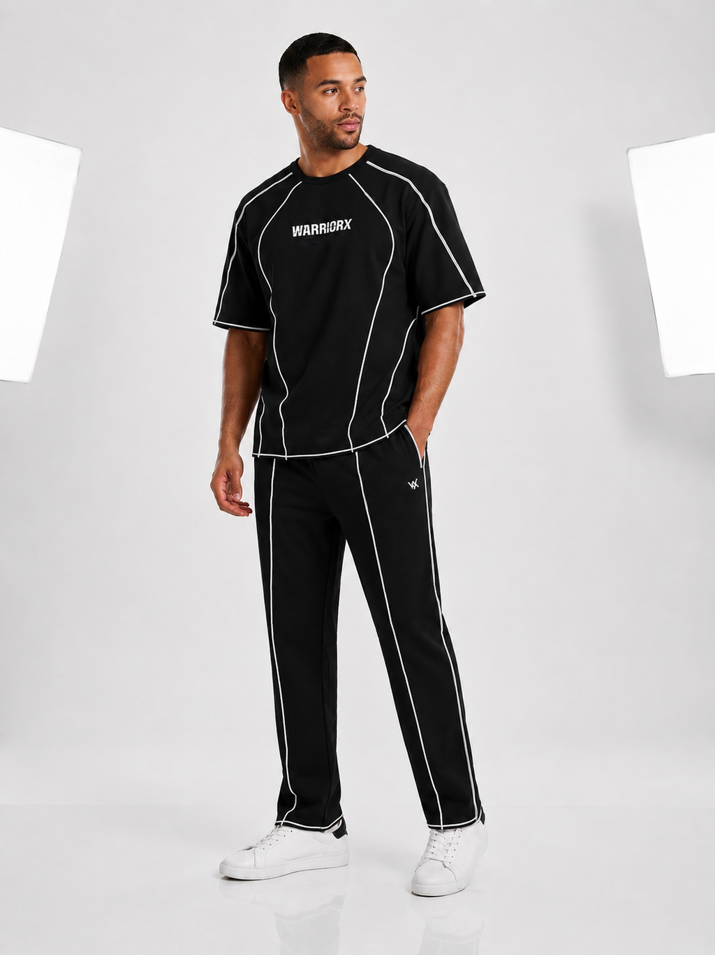 WARRIORX MENS COTTON LYCRA WITH CONTRAST THREAD CORDSET