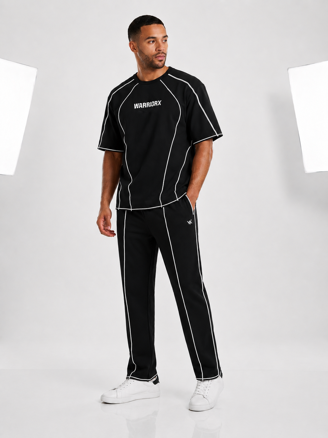 WARRIORX MENS COTTON LYCRA WITH CONTRAST THREAD CORDSET
