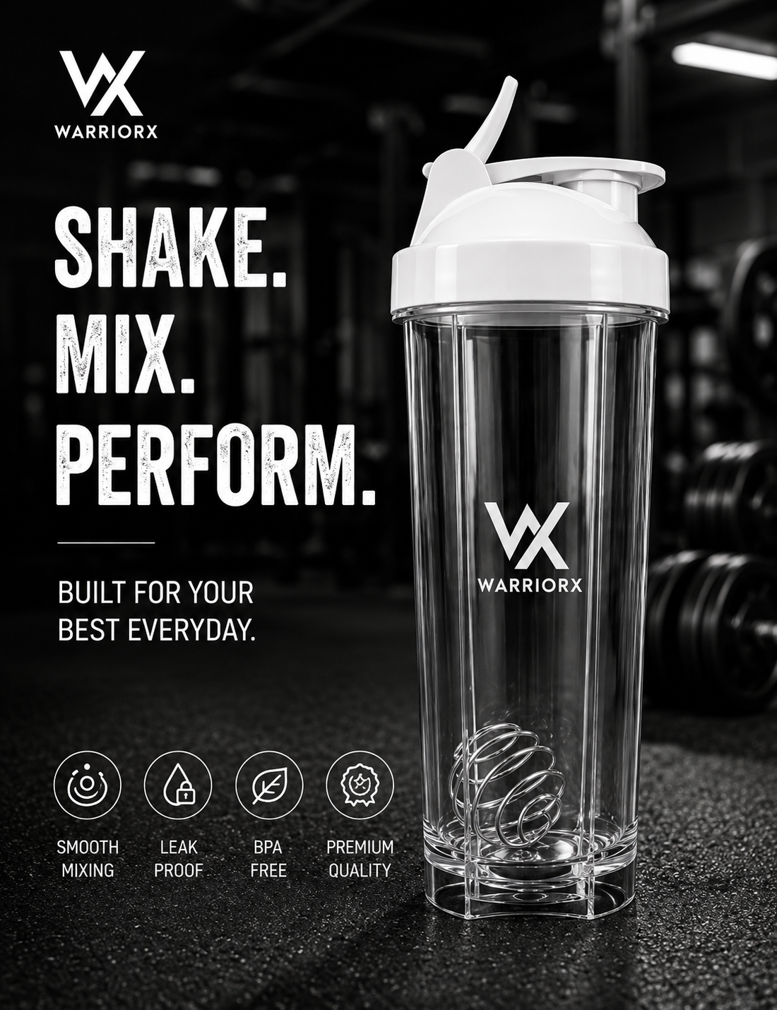 Warriorx Classic Gym Shaker 750ml
