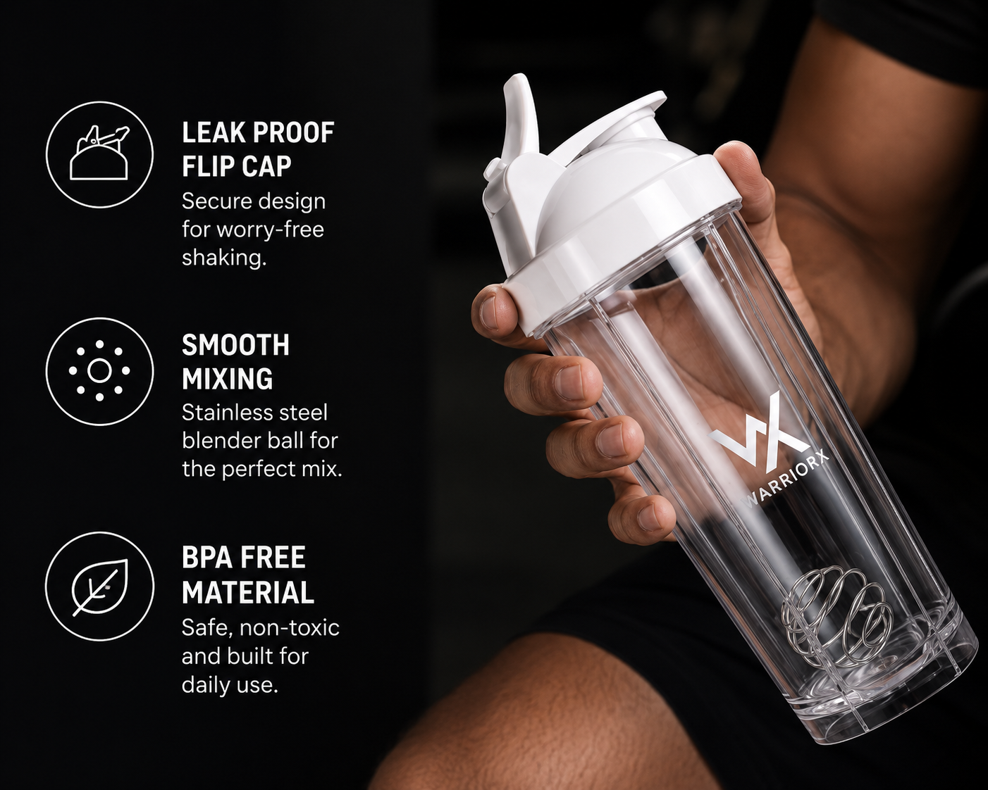 Warriorx Classic Gym Shaker 750ml