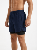 WarriorX Men’s Parachute Nylon Workout Shorts with Inner Liner