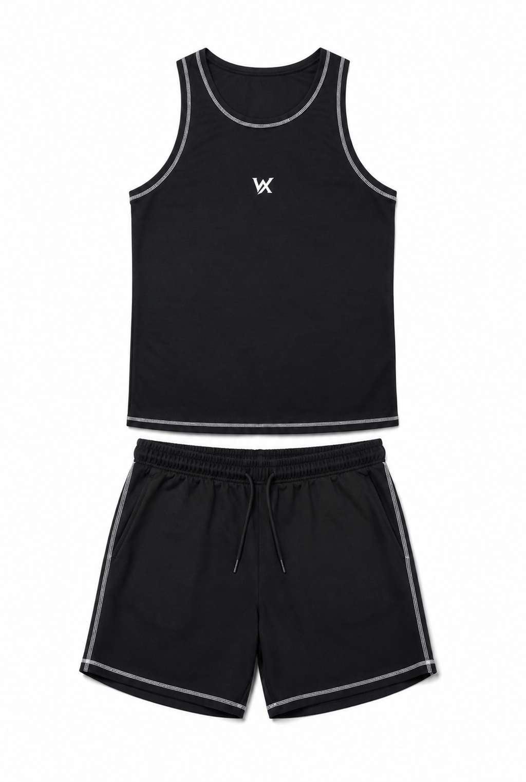 Warriorx men’s cotton Lycra cord set with sandow and shorts
