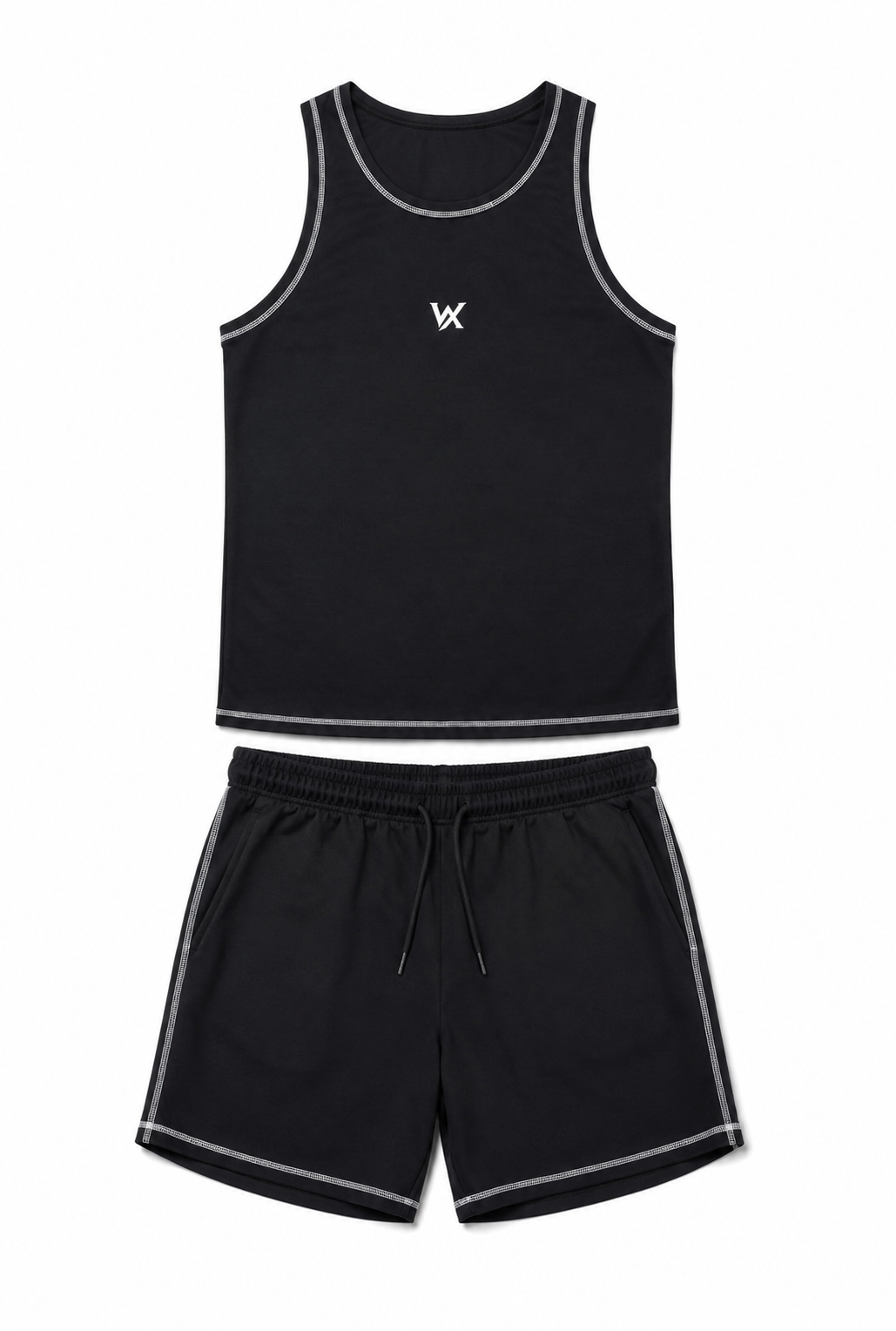 Warriorx men’s cotton Lycra cord set with sandow and shorts