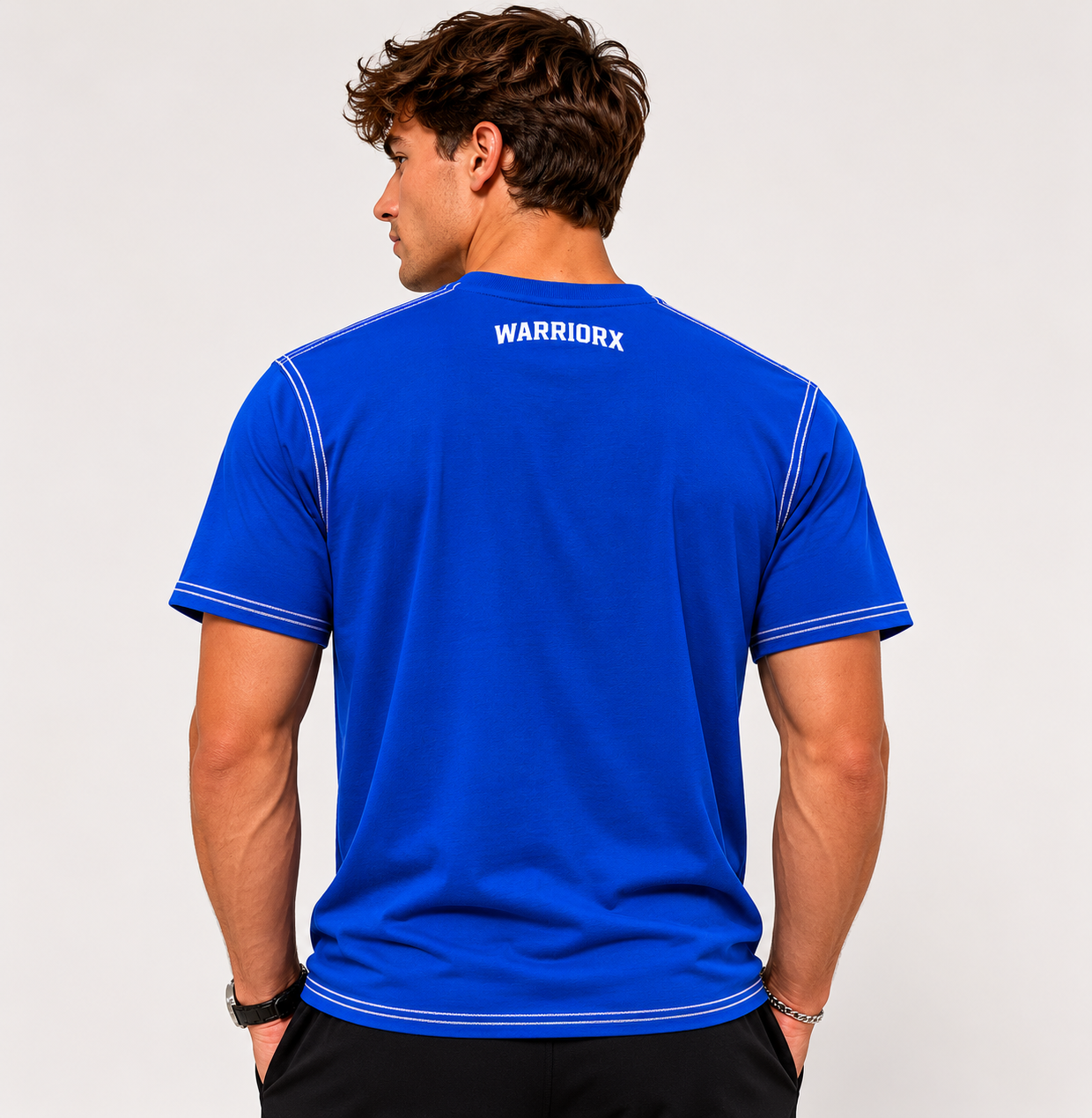 Warriorx Men's Contrast Thread T-shirt
