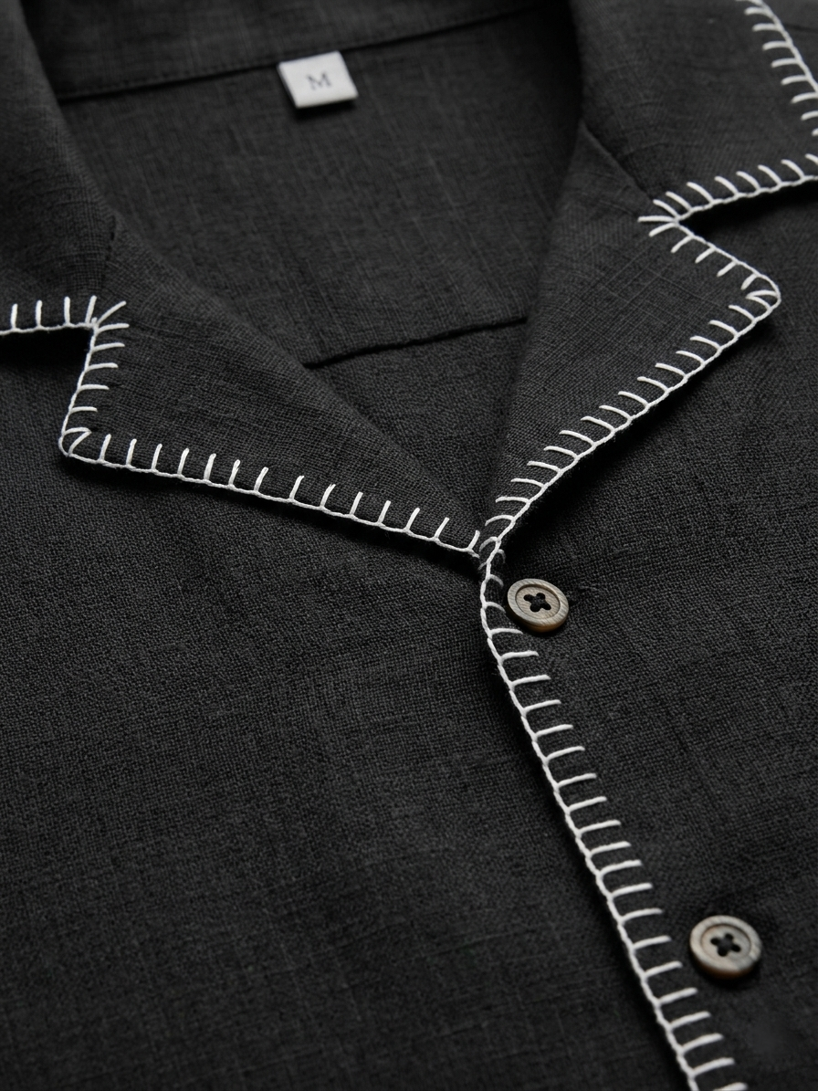 WarriorX Men's Premium Contrast Stitch Linen Cordset
