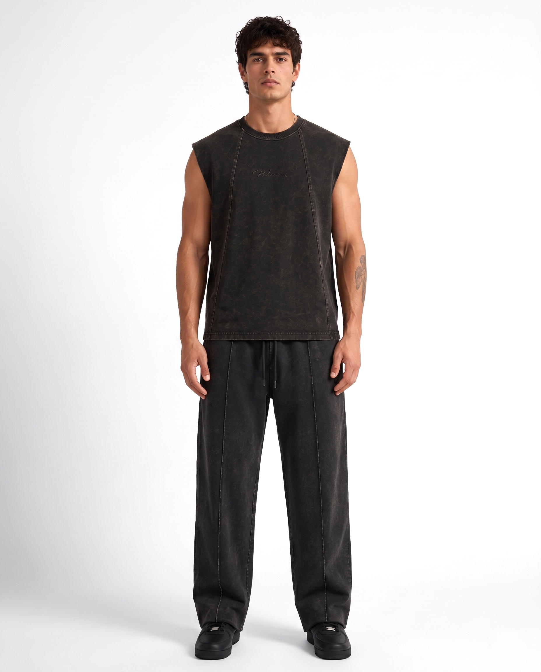 Warriorx Men's Vintage Wash Vest Cordset