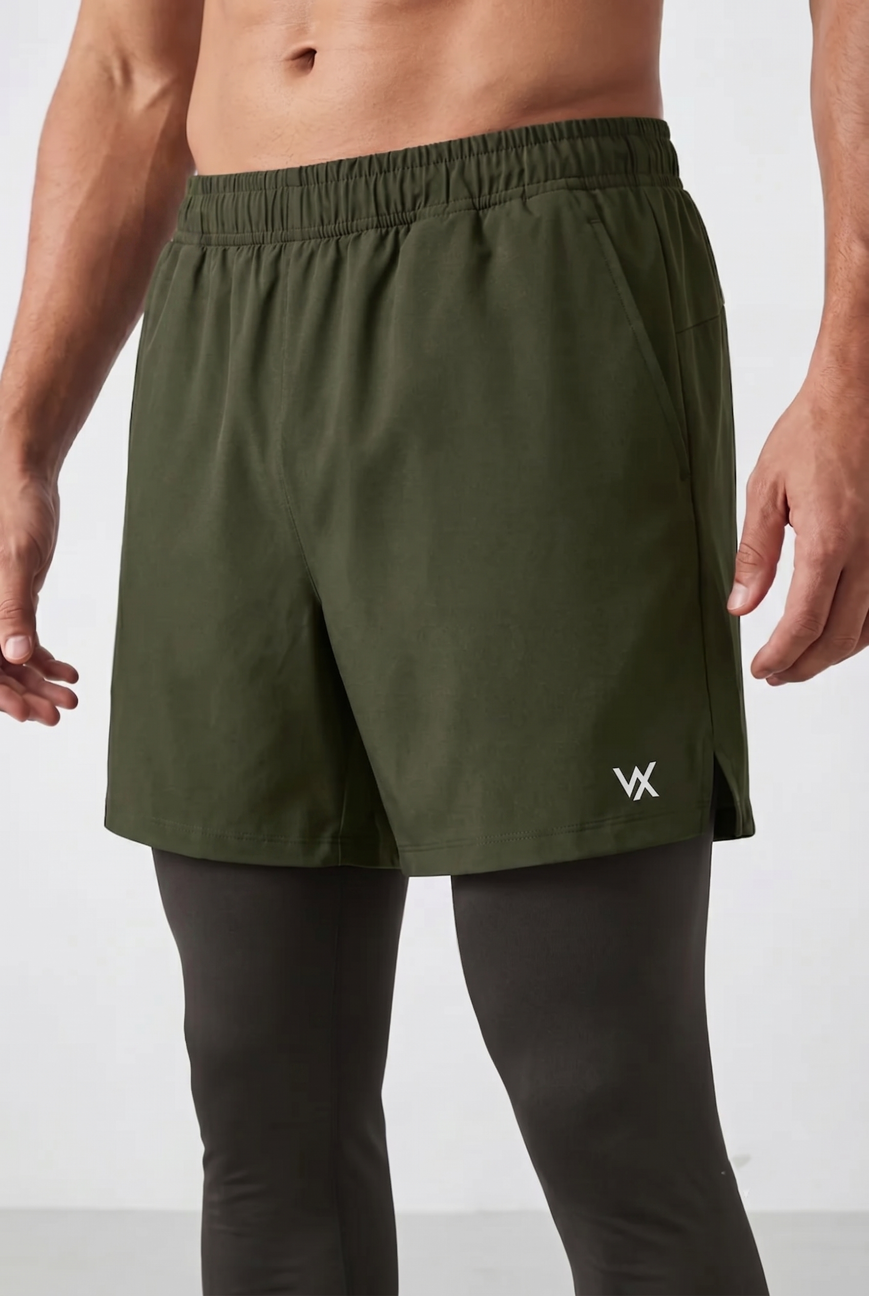 Men’s Workout Shorts with Built-In Compression Liner