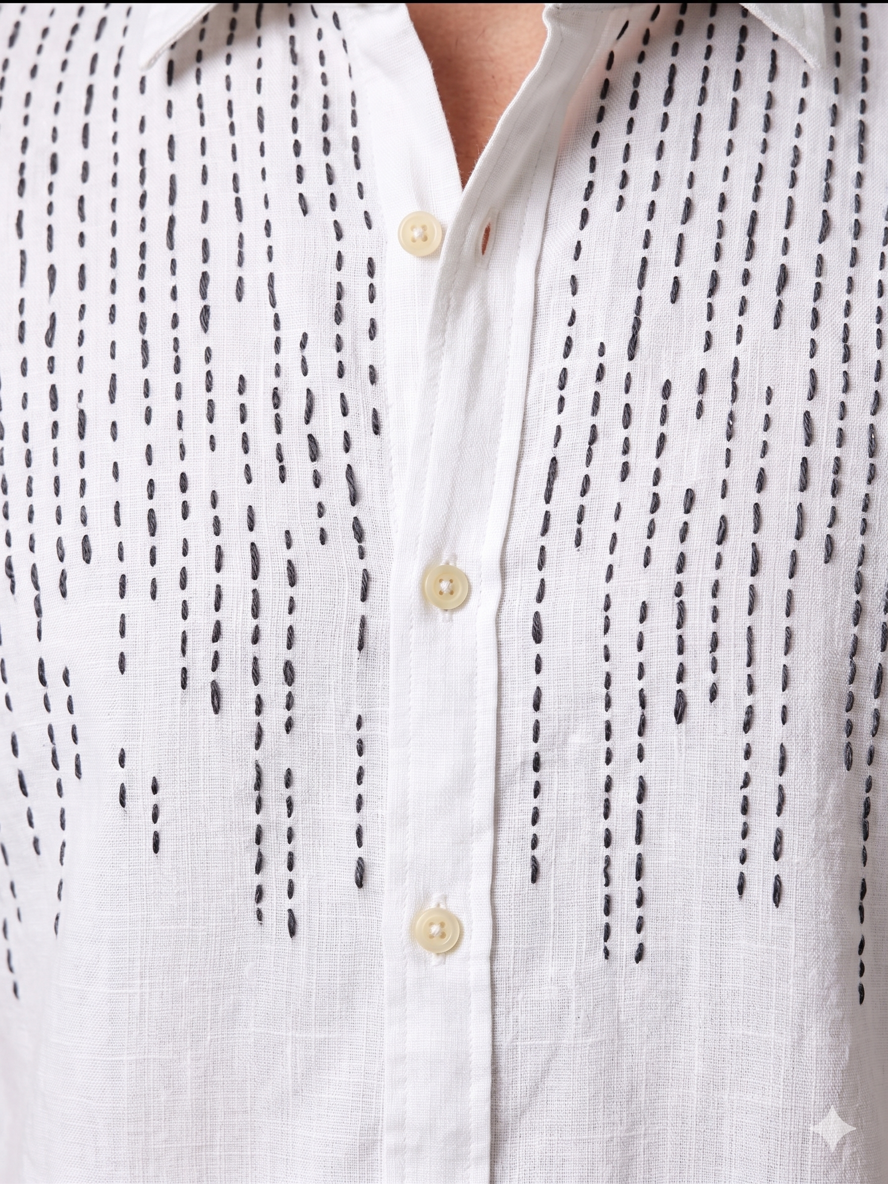 WarriorX Men's  Embroidered Linen Co-Ord Set