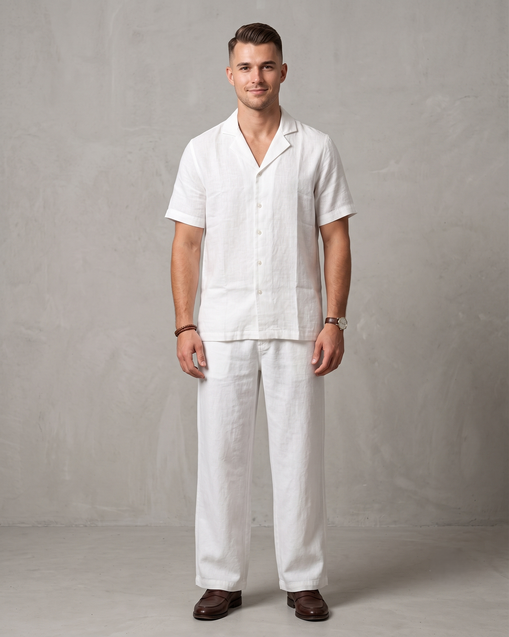 Men's Premium Linen Shirt & Trouser Set