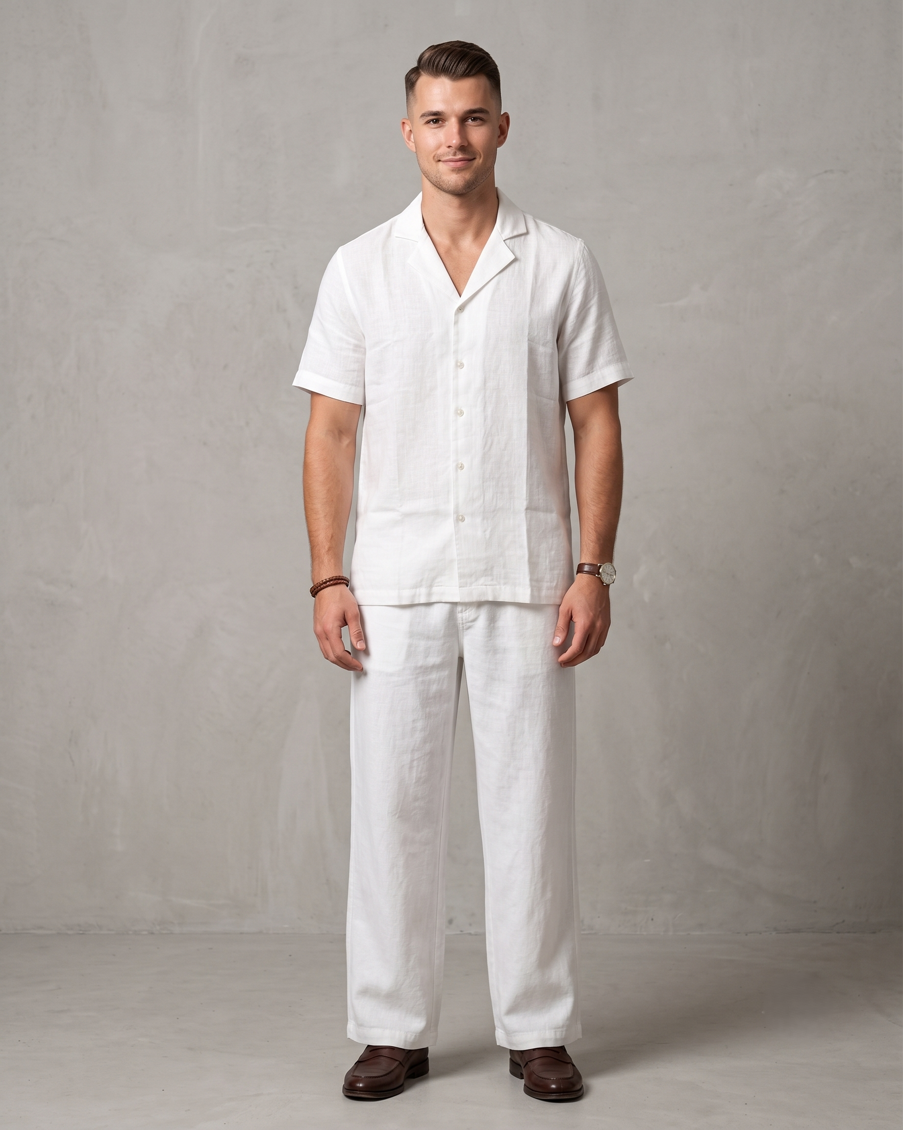 Men's Premium Linen Shirt & Trouser Set