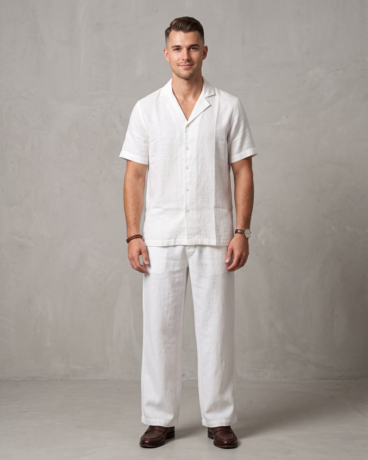 Men's Premium Linen Shirt & Trouser Set