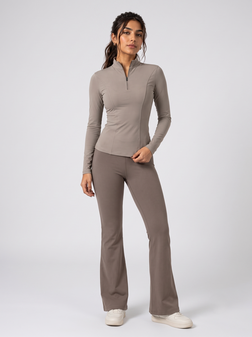 WarriorX Warriorx Quarter-Zip & Flare Legging Co-ord Set