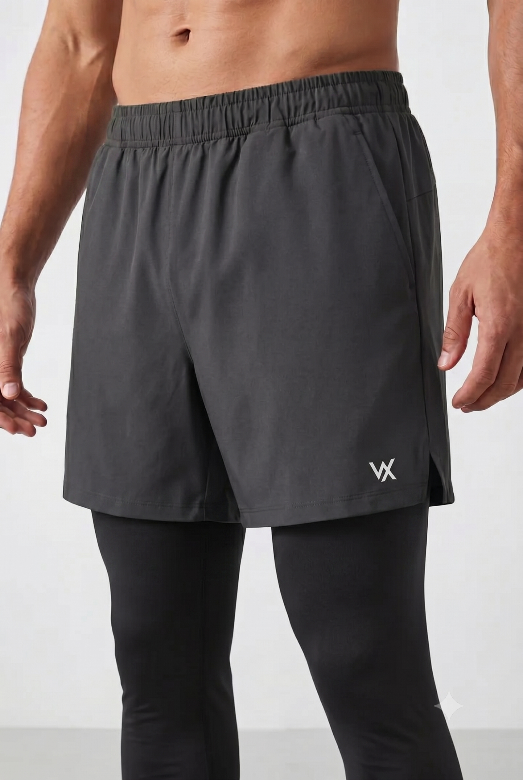 Men’s Workout Shorts with Built-In Compression Liner
