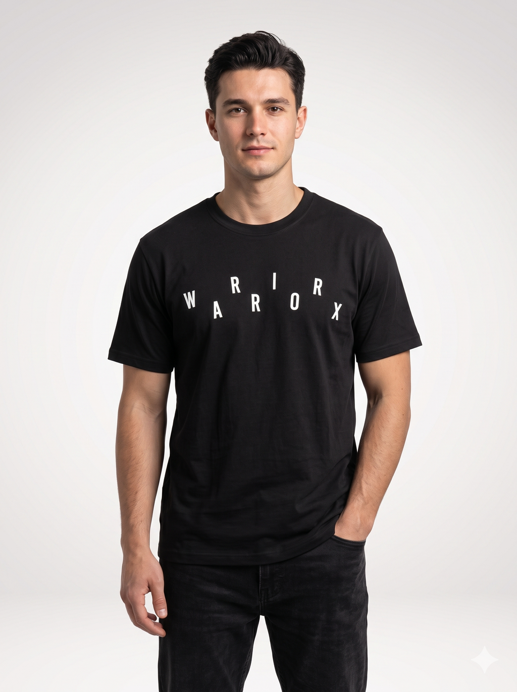 WARRIORX MENS COTTON LYCRA TSHIRT